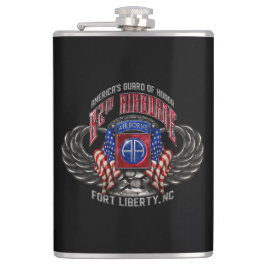 82. Im Flugzeug Vinyl-Wrapped Flask Flachmann