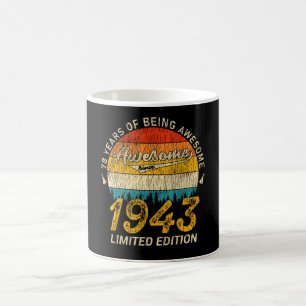 82 Jahre alt 1943 Retro Phantastisch 82. Geburtsta Kaffeetasse