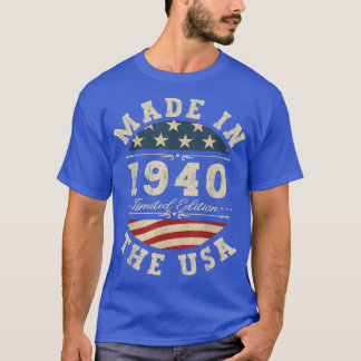 82 Jahre alt Bday Limited Edition 1940 USA 82. Bi T-Shirt