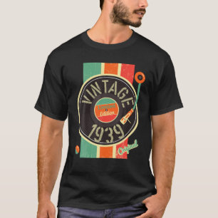 82 Jahre Geburtstag Mann Frau 1939 Turntable Vinyl T-Shirt