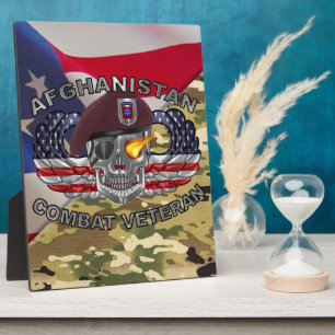 82. Luftlandedivision Afghanistan Veteran Fotoplatte