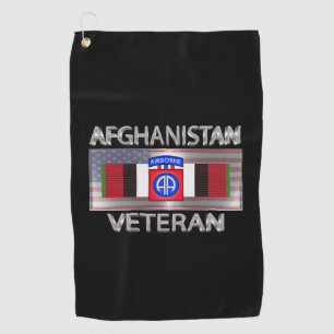 82. Luftlandedivision Afghanistan Veteran Golfhandtuch
