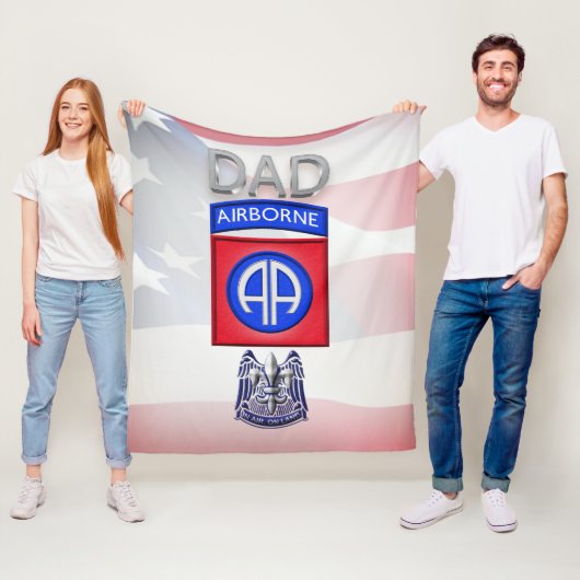 82. Luftlandedivision  Fleecedecke (Beispiel)