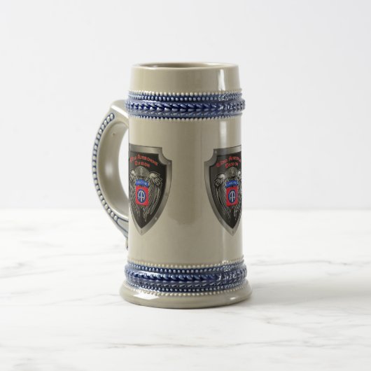 82. Luftlandedivision Fort Bragg Bierglas (Vorderseite Links)