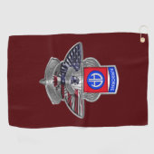 82. Luftlandedivision Golfhandtuch (Horizontal)