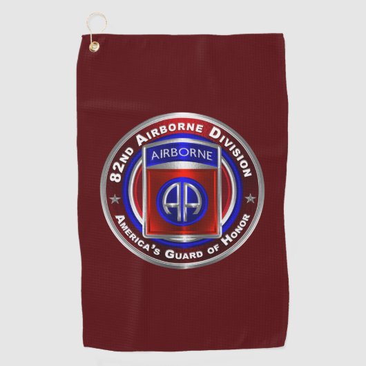 82. Luftlandedivision Golfhandtuch (Vorderseite)