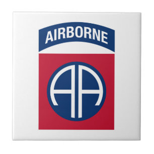82. Luftlandedivision Insignie Militärveteran Fliese