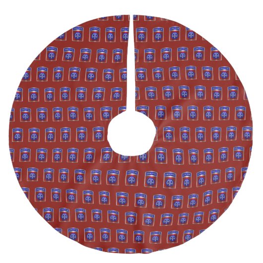 82. Luftlandedivision  Polyester Weihnachtsbaumdecke (Vorderseite)