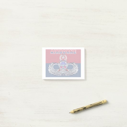 82. Luftlandedivision Post-it Klebezettel (Auf Schreibtisch)