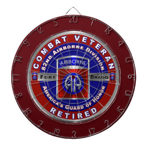 82. Luftlandedivision Rentner Veteran Dartscheibe