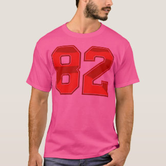 82 Red Sport Number T-Shirt