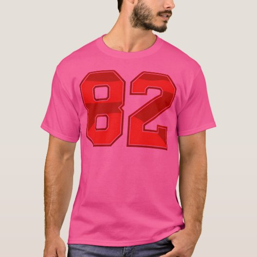 82 Red Sport Number T-Shirt (Vorderseite)
