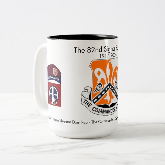 82. Signal Battalion Historic Coffee Tasse #1 (Vorderseite Links)