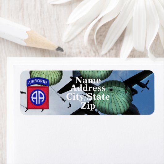 82nd ABN Airborne Division Label (Insitu)