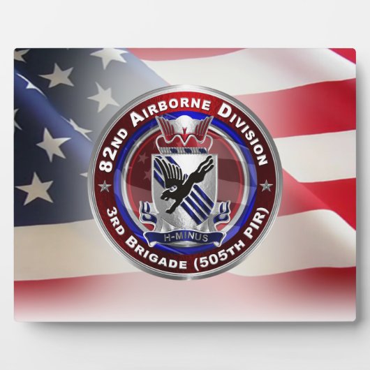 82nd Airborne Division 3rd Brigade Fotoplatte (Vorderseite)