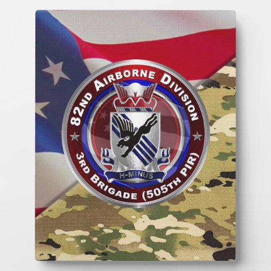82nd Airborne Division 3rd Brigade Fotoplatte (Vorderseite)
