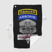 82nd Airborne Division Airborne Ranger Jumpmaster Golfhandtuch (Insitu)