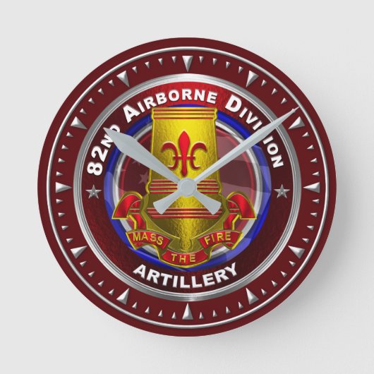 82nd Airborne Division  DIVARTY Runde Wanduhr (Vorderseite)