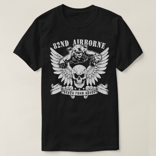82nd Airborne Division Fort Bragg Death from Above T-Shirt (Design vorne)