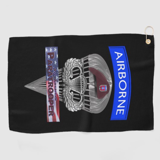 82nd Airborne Division Golfhandtuch (Horizontal)