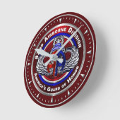 82nd Airborne Division Runde Wanduhr (Winkel)