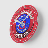 82nd Airborne Division Runde Wanduhr (Winkel)