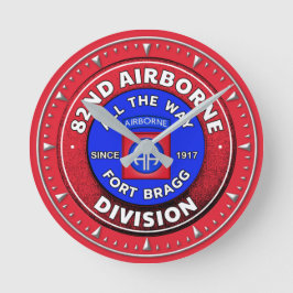 82nd Airborne Division  Runde Wanduhr
