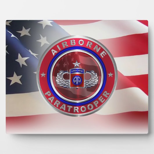 82nd Airborne Division Senior Paratrooper Fotoplatte (Vorderseite)