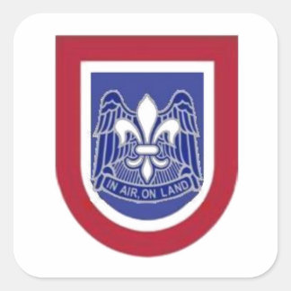 82ND IM FLUGZEUG-BERET-FLASH/DUI-STICKER QUADRATISCHER AUFKLEBER