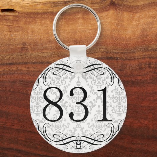 831 Flächencode Schlüsselanhänger (Vorderseite)