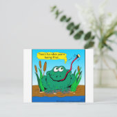 833 Fliegen Cartoon Postkarte (Stehend Vorderseite)