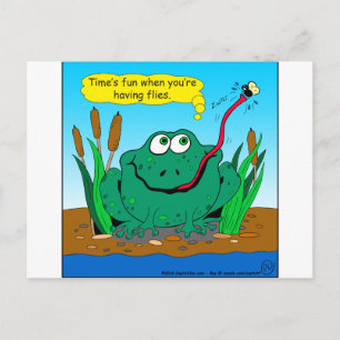 833 Fliegen Cartoon Postkarte