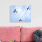 8355-Vintage Flugzeug des Zweiten Weltkriegs Leinwanddruck (Insitu (Wohnzimmer))