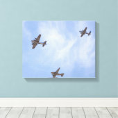 8355-Vintage Flugzeug des Zweiten Weltkriegs Leinwanddruck (Insitu (Holzboden))