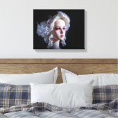 8370-Koloniallady mit Tricornhut Leinwanddruck (Insitu (Schlafzimmer))