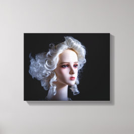 8370-Koloniallady mit Tricornhut Leinwanddruck