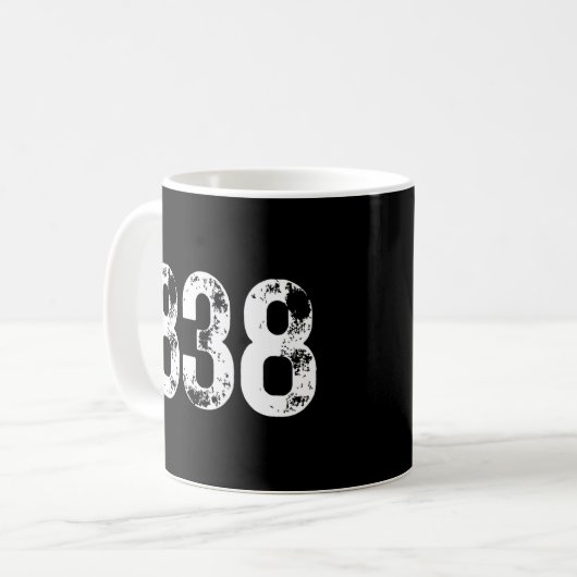 838 Area Code Albany NY Mobile Telefone Area Code Kaffeetasse (Vorderseite Links)
