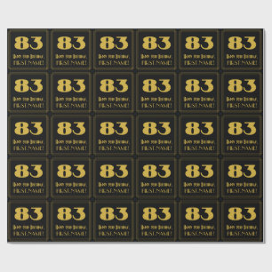 83. Geburtstag – Art Deco inspiriertes Aussehen "8 Geschenkpapier