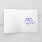 83. Geburtstag: Farbige Musiksymbole + Regenbogen  Karte (Innenseite)