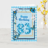 83. Geburtstag mit Scrapbook-Effekt Karte (Gelbe Blume)