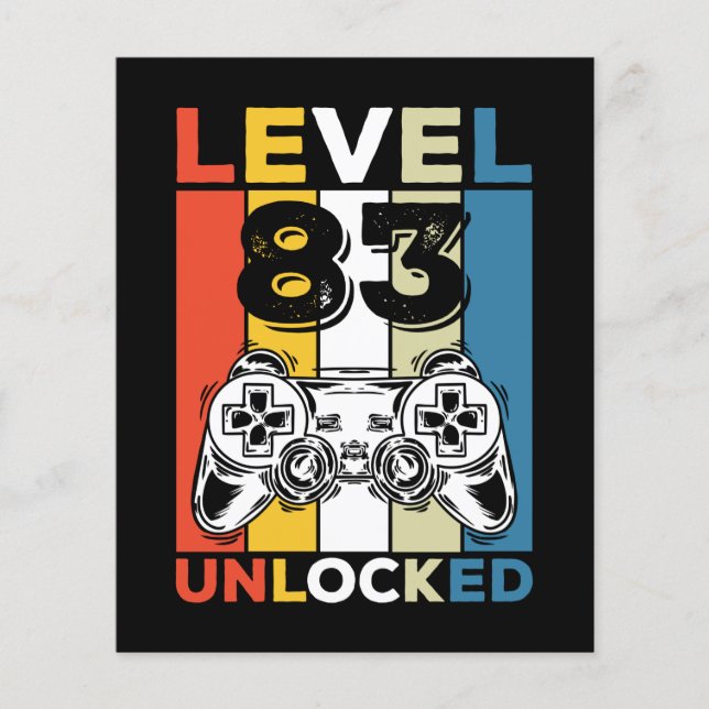 83. Geburtstag, Stand entsperrt 83 Gaming Vintag (Vorderseite)