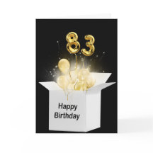 83. Geburtstagsballons in weißer Box