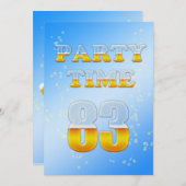 83. Geburtstagsfeier mit Bier Einladung (Vorne/Hinten)