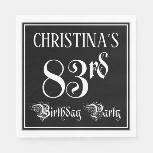 83. Geburtstagsparty - Extravagantes Script + Indi Serviette