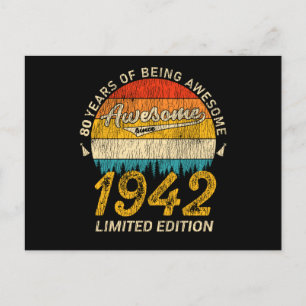 83 Jahre Alt 1942 Retro Awesome 83. Geburtstagsges Postkarte