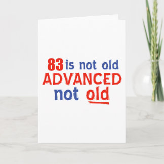 83 Jahre alte Geburtstagsdesigns Karte