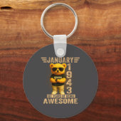 83 Year Old January 1943 Teddy Bear 83rd Birthday Schlüsselanhänger (Vorderseite)