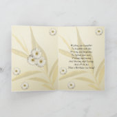 83rdBirthday card with daisies. Karte (Innenseite)