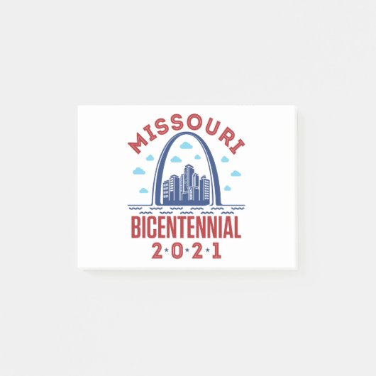 845701_Missouri Bicentennial 2021_LightShirt_10012 Post-it Klebezettel (Vorderseite)