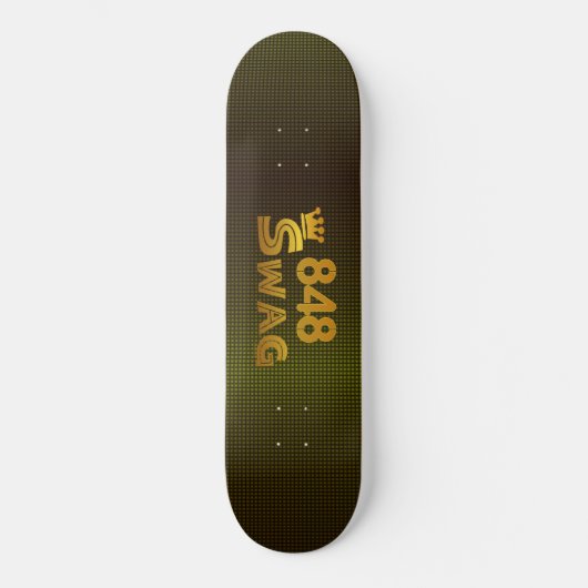 848 PostleitzahlSwag Skateboard (Vorderseite)